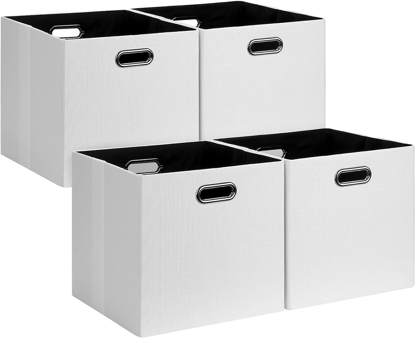 Fabric Storage Cubes, 13x13 Collapsible Storage Bins with Dual
